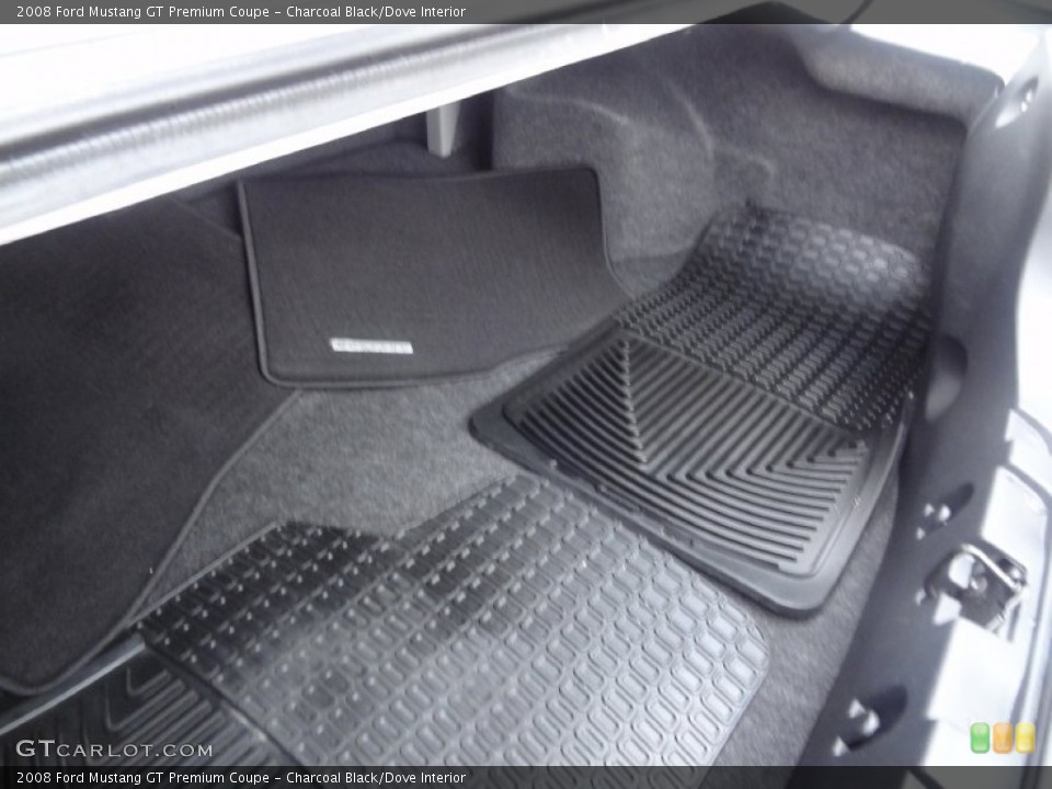 Charcoal Black/Dove Interior Trunk for the 2008 Ford Mustang GT Premium Coupe #74867486