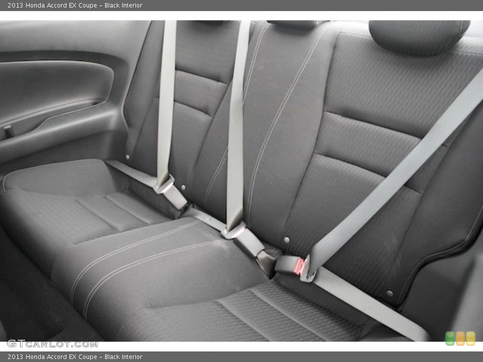 Black Interior Rear Seat for the 2013 Honda Accord EX Coupe #74869348