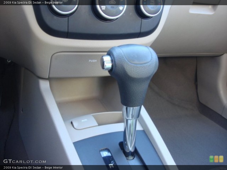 Beige Interior Transmission for the 2009 Kia Spectra EX Sedan #74874285