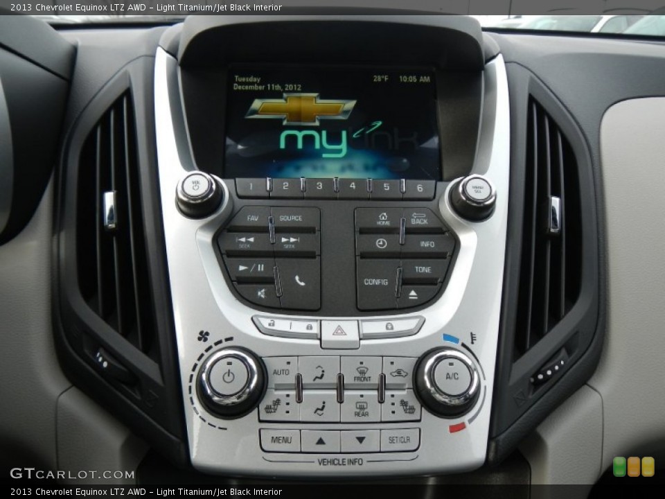 Light Titanium/Jet Black Interior Controls for the 2013 Chevrolet Equinox LTZ AWD #74877820