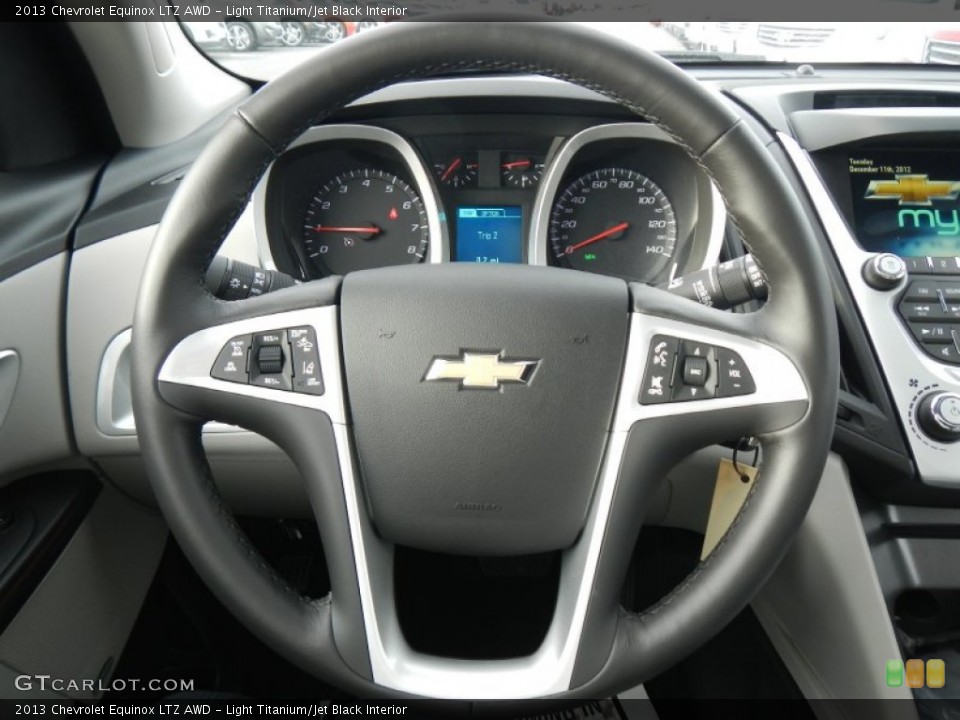 Light Titanium/Jet Black Interior Steering Wheel for the 2013 Chevrolet Equinox LTZ AWD #74877827