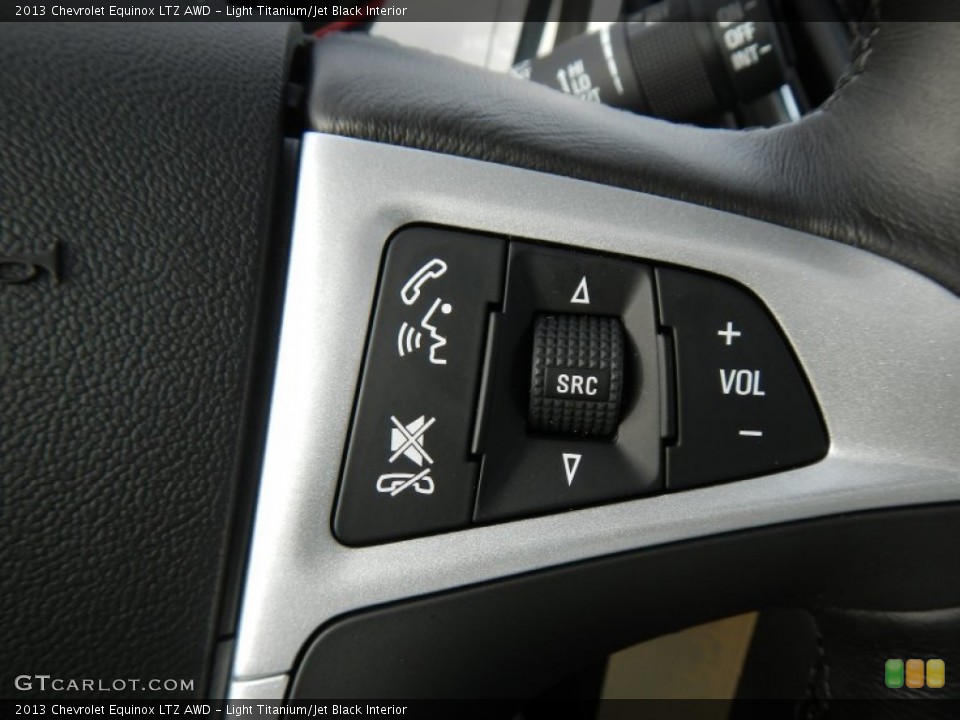 Light Titanium/Jet Black Interior Controls for the 2013 Chevrolet Equinox LTZ AWD #74877833