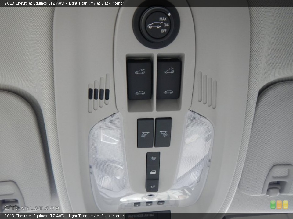 Light Titanium/Jet Black Interior Controls for the 2013 Chevrolet Equinox LTZ AWD #74877854