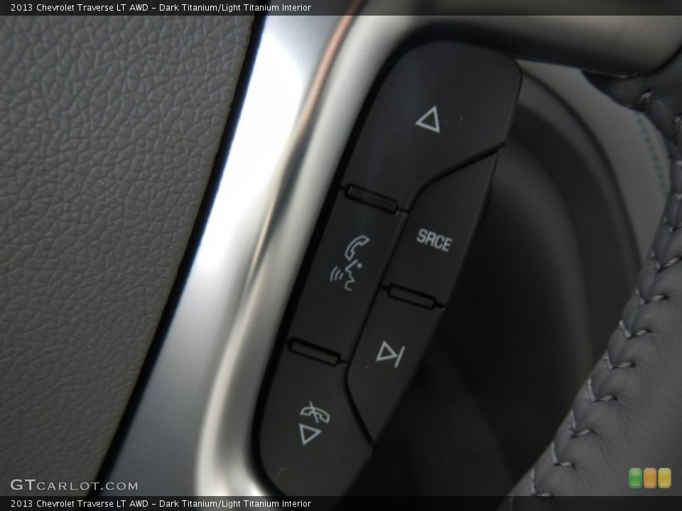 Dark Titanium/Light Titanium Interior Controls for the 2013 Chevrolet Traverse LT AWD #74878403
