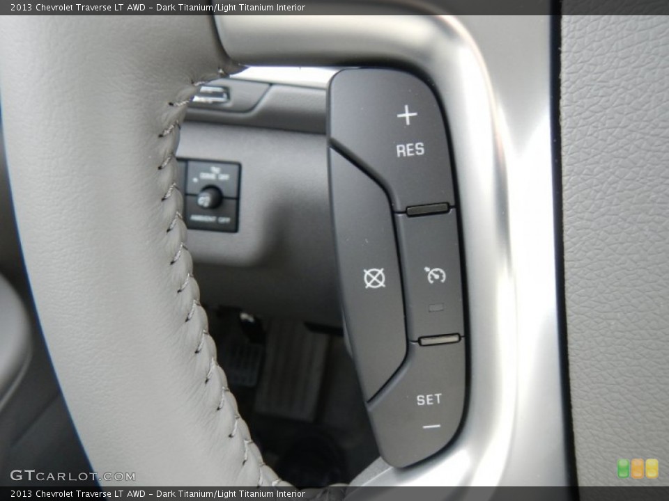 Dark Titanium/Light Titanium Interior Controls for the 2013 Chevrolet Traverse LT AWD #74878409
