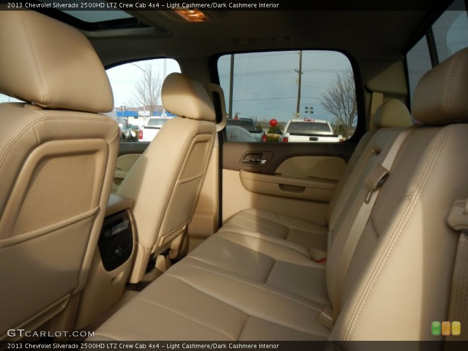 Light Cashmere/Dark Cashmere Interior Rear Seat for the 2013 Chevrolet Silverado 2500HD LTZ Crew Cab 4x4 #74878469