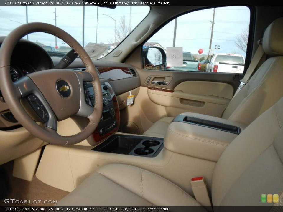 Light Cashmere/Dark Cashmere Interior Photo for the 2013 Chevrolet Silverado 2500HD LTZ Crew Cab 4x4 #74878508