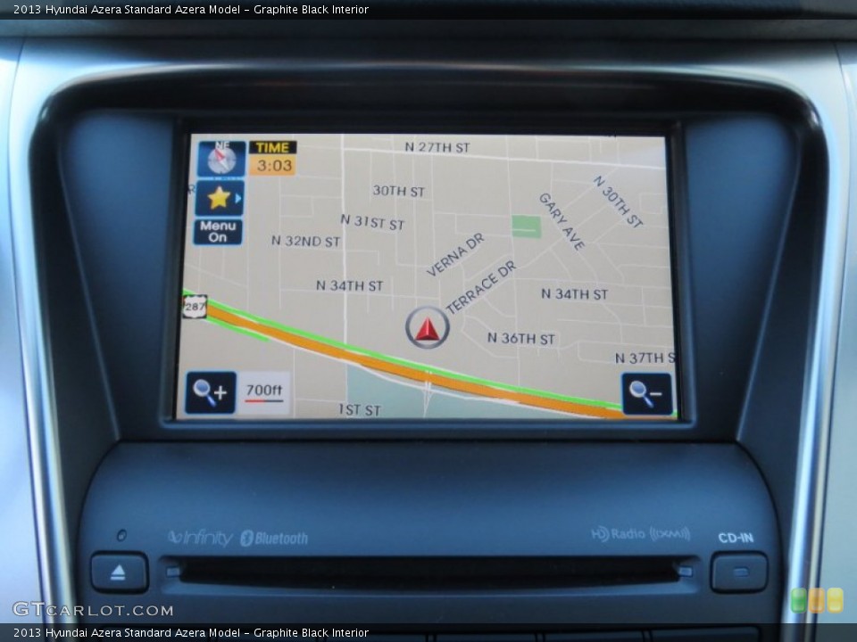 Graphite Black Interior Navigation for the 2013 Hyundai Azera  #74880486
