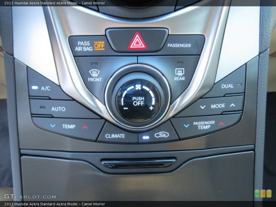 Camel Interior Controls for the 2013 Hyundai Azera  #74881269