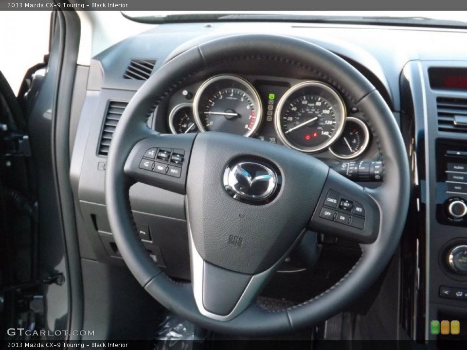 Black Interior Steering Wheel for the 2013 Mazda CX-9 Touring #74881273