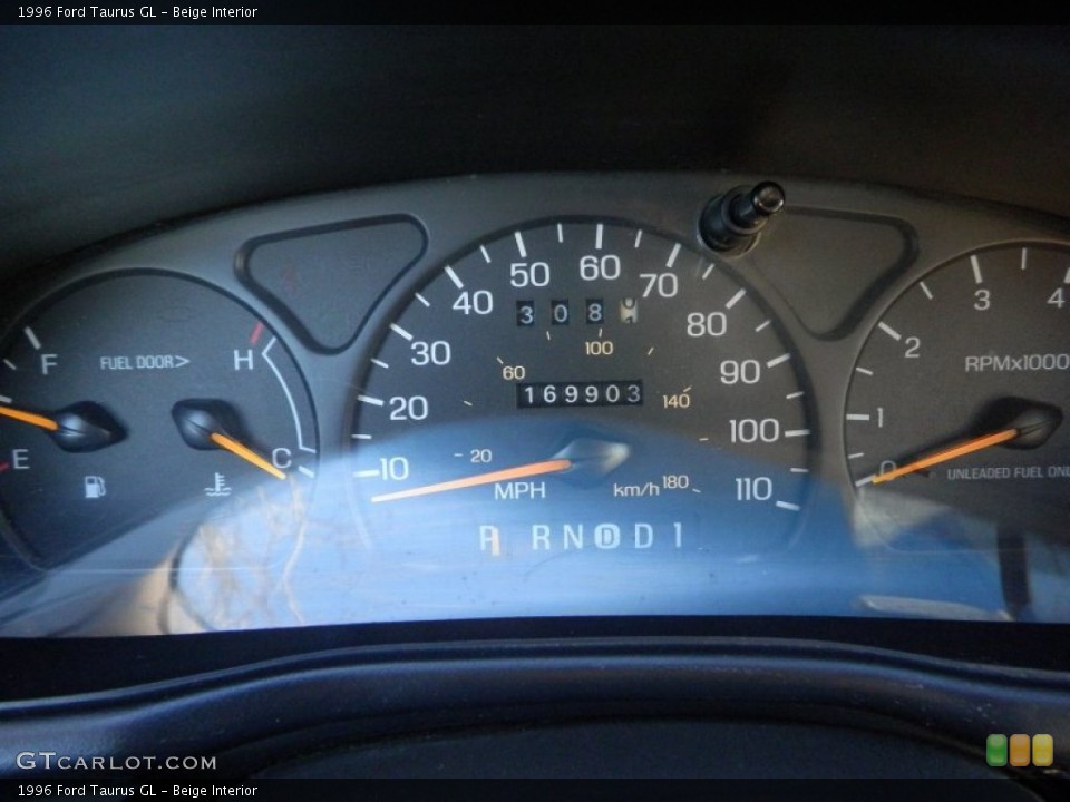 Beige Interior Gauges for the 1996 Ford Taurus GL #74881614
