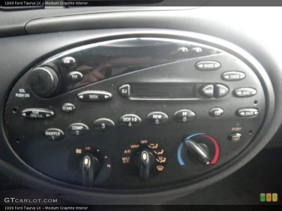 Medium Graphite Interior Controls for the 1999 Ford Taurus LX #74881827
