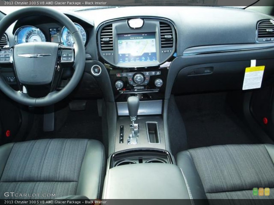 Black Interior Dashboard for the 2013 Chrysler 300 S V8 AWD Glacier Package #74881933