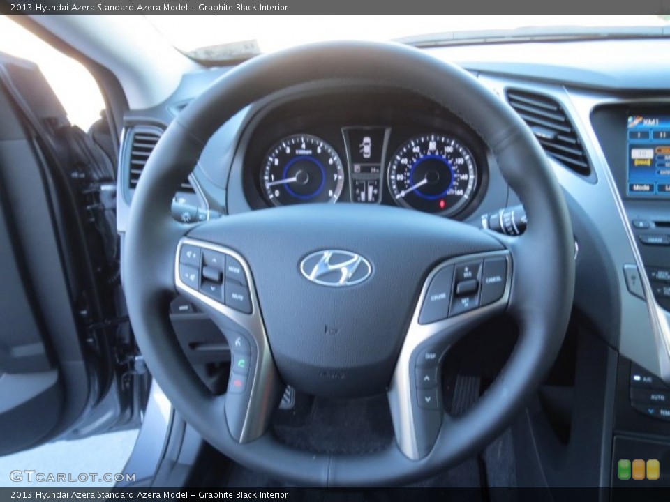 Graphite Black Interior Steering Wheel for the 2013 Hyundai Azera  #74882113