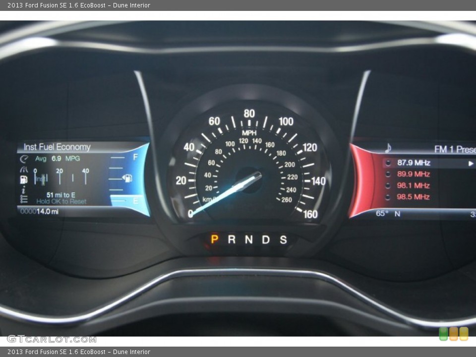 Dune Interior Gauges for the 2013 Ford Fusion SE 1.6 EcoBoost #74882463