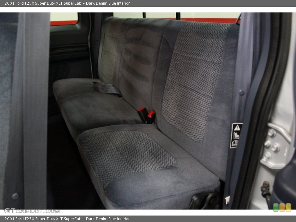 Dark Denim Blue Interior Rear Seat for the 2001 Ford F250 Super Duty XLT SuperCab #74882468