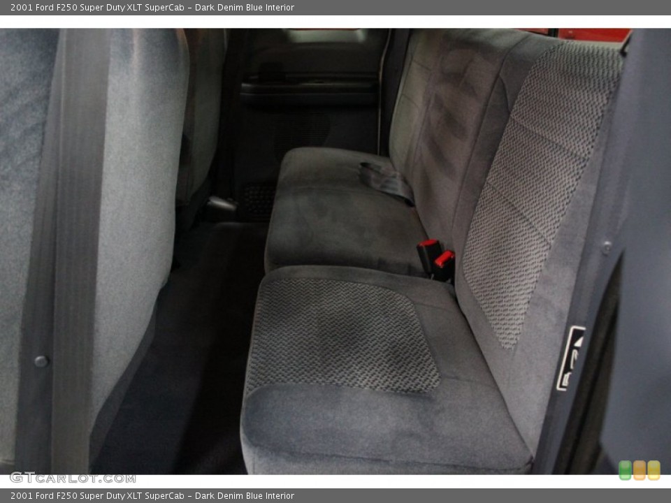Dark Denim Blue Interior Rear Seat for the 2001 Ford F250 Super Duty XLT SuperCab #74882490