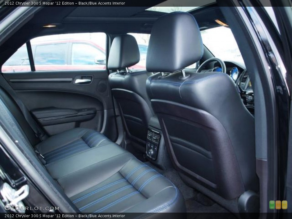 Black/Blue Accents Interior Rear Seat for the 2012 Chrysler 300 S Mopar '12 Edition #74882534