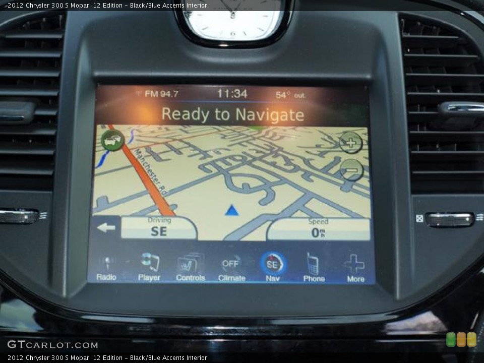 Black/Blue Accents Interior Navigation for the 2012 Chrysler 300 S Mopar '12 Edition #74882571