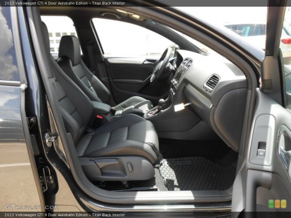 Titan Black Interior Front Seat for the 2013 Volkswagen GTI 4 Door Autobahn Edition #74882589