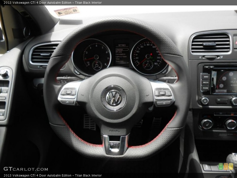 Titan Black Interior Steering Wheel for the 2013 Volkswagen GTI 4 Door Autobahn Edition #74882654
