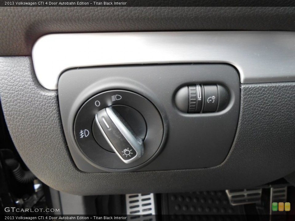 Titan Black Interior Controls for the 2013 Volkswagen GTI 4 Door Autobahn Edition #74882760