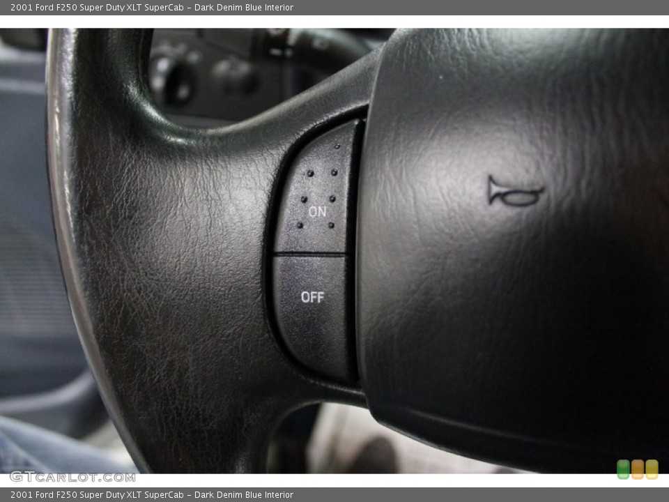 Dark Denim Blue Interior Controls for the 2001 Ford F250 Super Duty XLT SuperCab #74882976