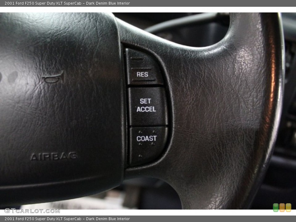 Dark Denim Blue Interior Controls for the 2001 Ford F250 Super Duty XLT SuperCab #74883000