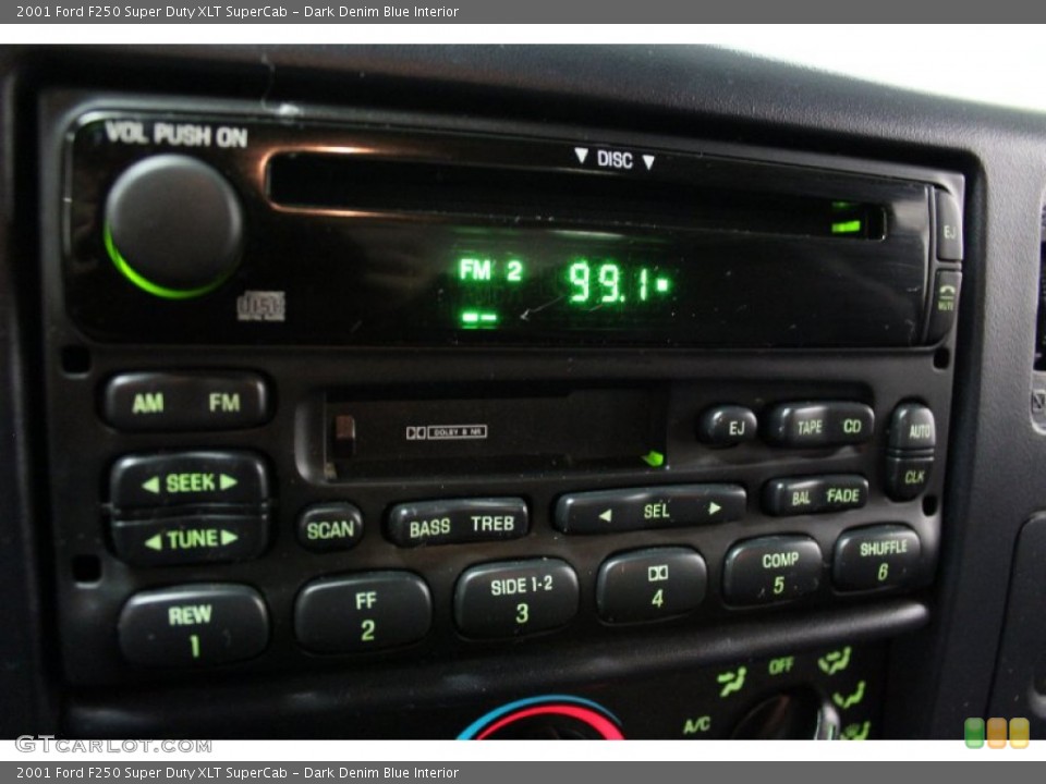 Dark Denim Blue Interior Audio System for the 2001 Ford F250 Super Duty XLT SuperCab #74883071