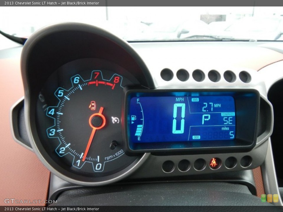 Jet Black/Brick Interior Gauges for the 2013 Chevrolet Sonic LT Hatch #74886369