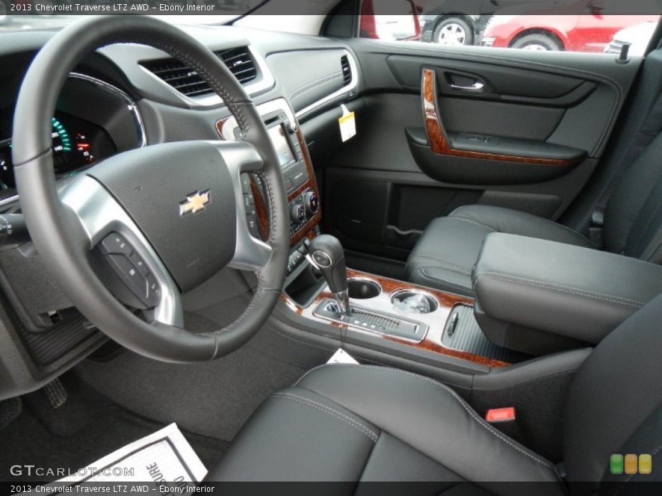 Ebony Interior Photo for the 2013 Chevrolet Traverse LTZ AWD #74887398