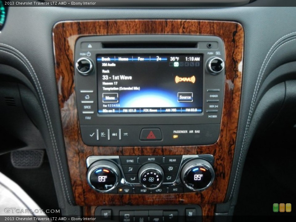 Ebony Interior Controls for the 2013 Chevrolet Traverse LTZ AWD #74887461