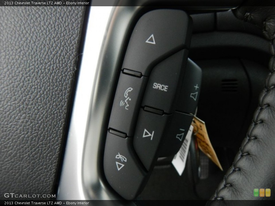 Ebony Interior Controls for the 2013 Chevrolet Traverse LTZ AWD #74887500