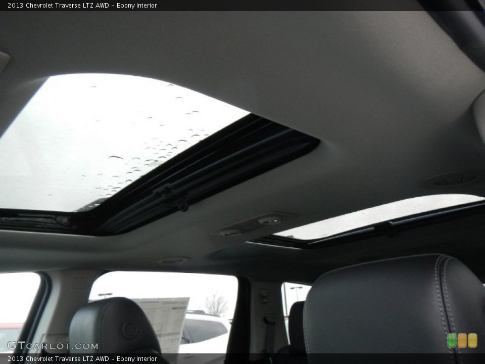 Ebony Interior Sunroof for the 2013 Chevrolet Traverse LTZ AWD #74887569