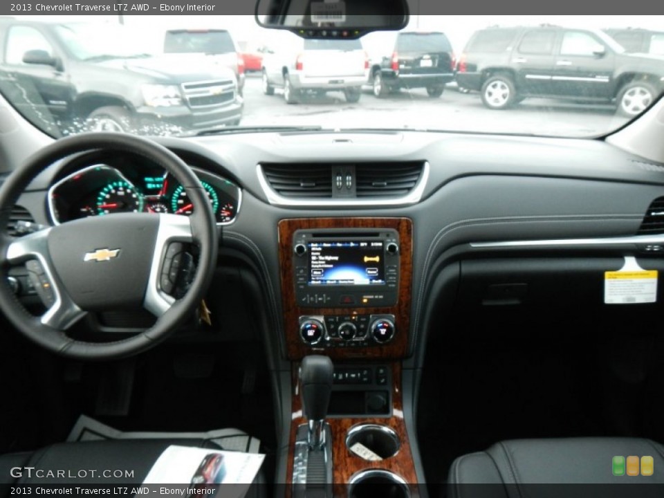 Ebony Interior Dashboard for the 2013 Chevrolet Traverse LTZ AWD #74887866