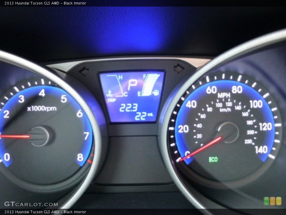 Black Interior Gauges for the 2013 Hyundai Tucson GLS AWD #74888575