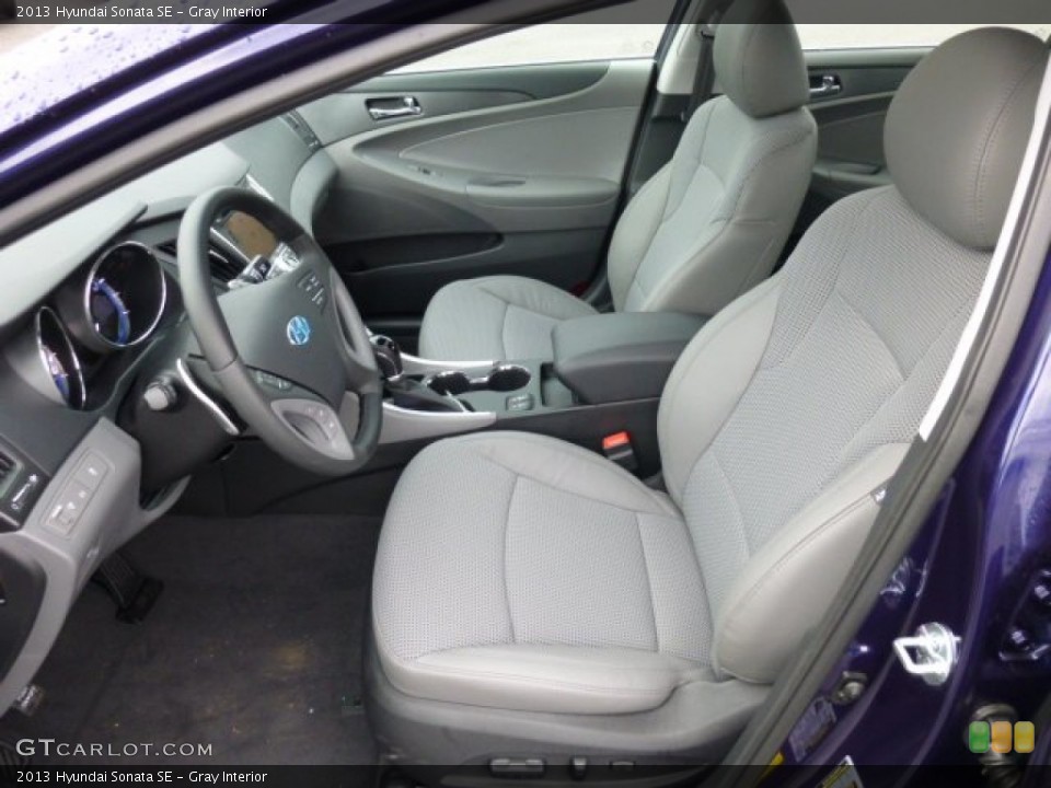 Gray Interior Front Seat for the 2013 Hyundai Sonata SE #74889206