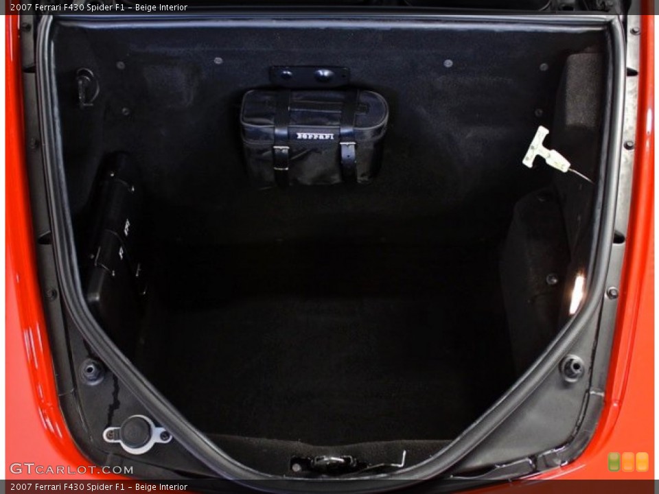 Beige Interior Trunk for the 2007 Ferrari F430 Spider F1 #74889639