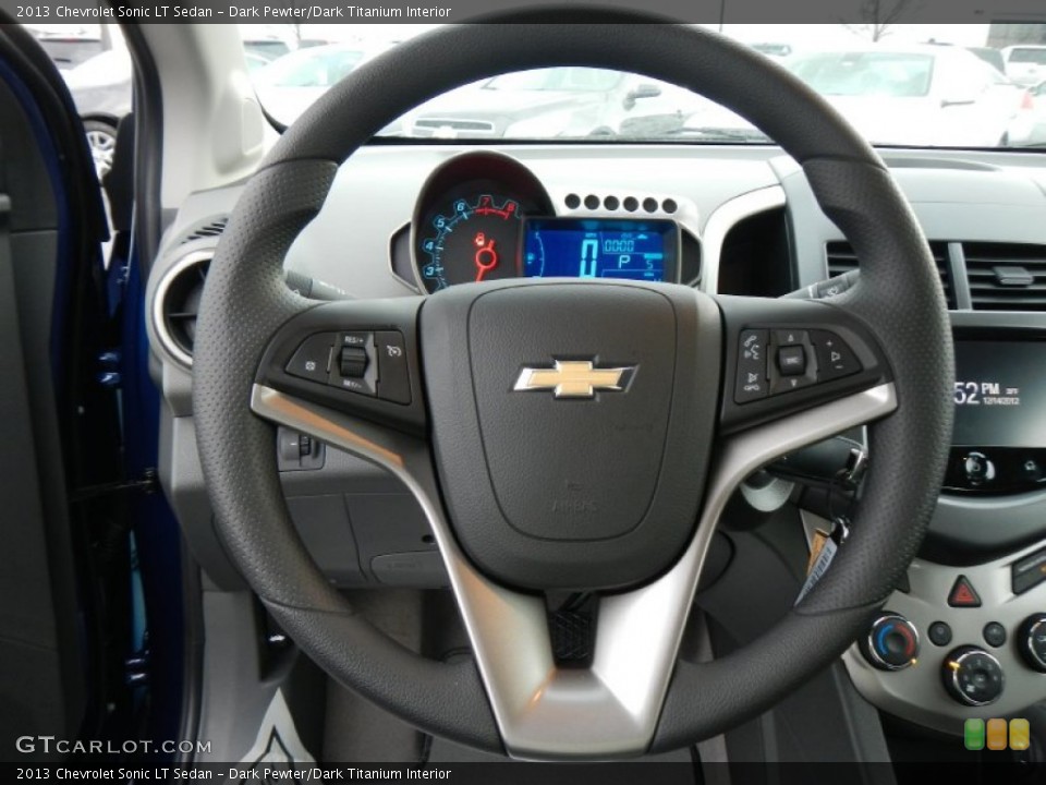 Dark Pewter/Dark Titanium Interior Steering Wheel for the 2013 Chevrolet Sonic LT Sedan #74889647