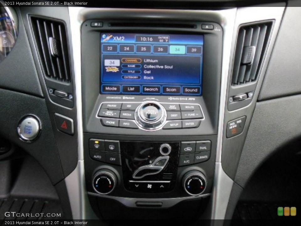 Black Interior Controls for the 2013 Hyundai Sonata SE 2.0T #74889663