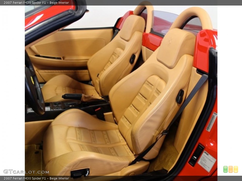 Beige Interior Front Seat for the 2007 Ferrari F430 Spider F1 #74889843
