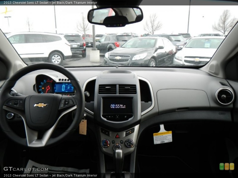 Jet Black/Dark Titanium Interior Dashboard for the 2013 Chevrolet Sonic LT Sedan #74889959