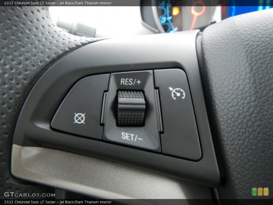 Jet Black/Dark Titanium Interior Controls for the 2013 Chevrolet Sonic LT Sedan #74890195