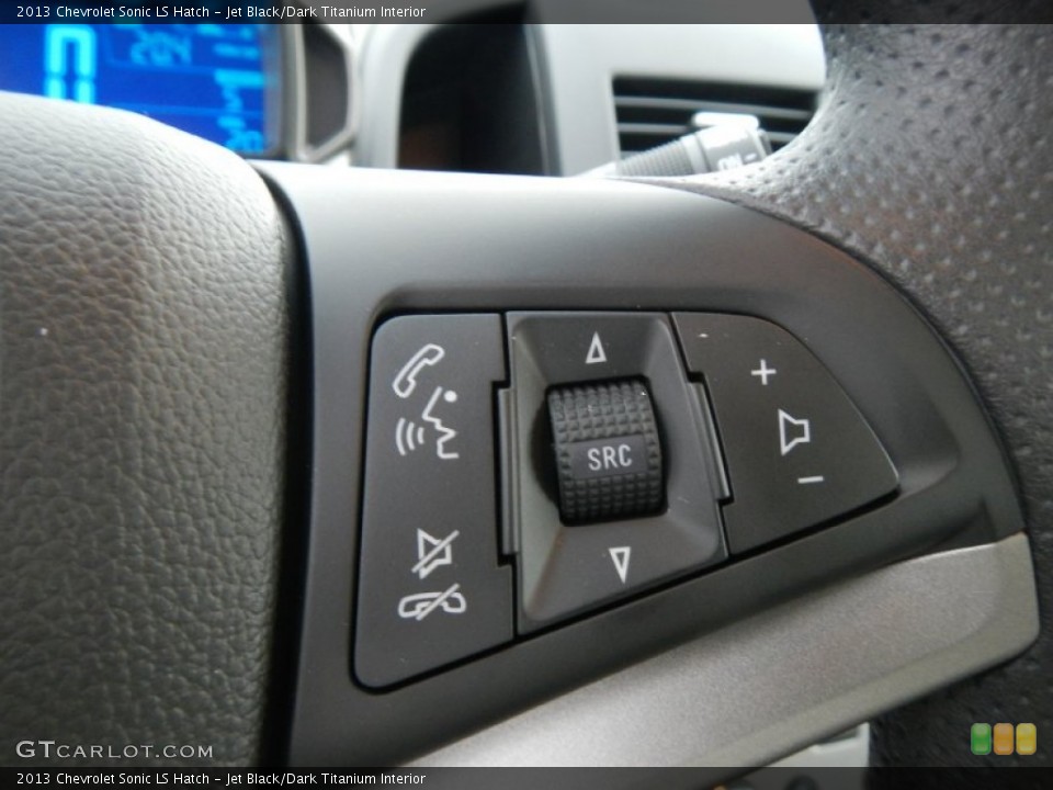 Jet Black/Dark Titanium Interior Controls for the 2013 Chevrolet Sonic LS Hatch #74890722