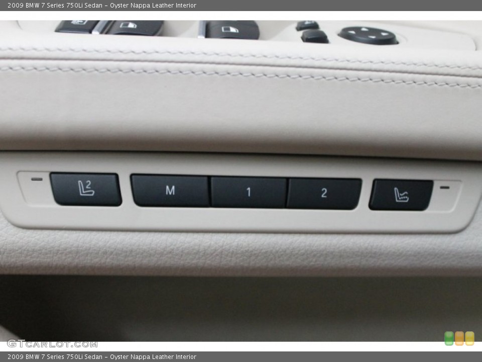 Oyster Nappa Leather Interior Controls for the 2009 BMW 7 Series 750Li Sedan #74890992
