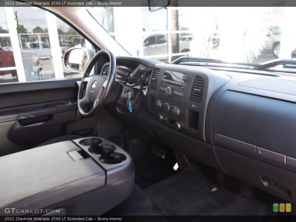 Ebony Interior Dashboard for the 2012 Chevrolet Silverado 1500 LT Extended Cab #74892644