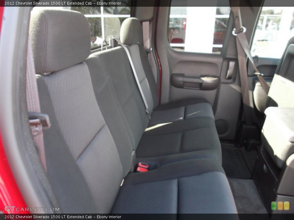 Ebony Interior Rear Seat for the 2012 Chevrolet Silverado 1500 LT Extended Cab #74892693