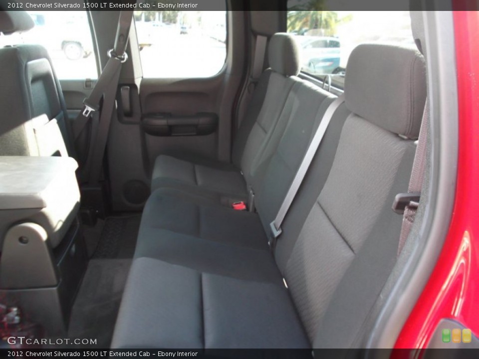 Ebony Interior Rear Seat for the 2012 Chevrolet Silverado 1500 LT Extended Cab #74892727