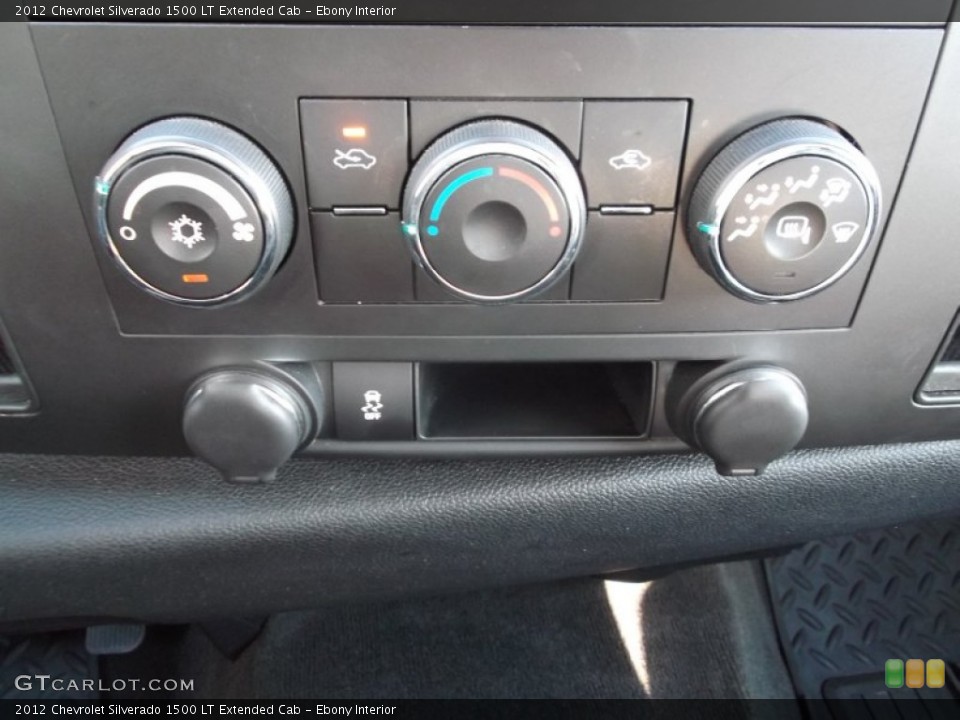 Ebony Interior Controls for the 2012 Chevrolet Silverado 1500 LT Extended Cab #74892917