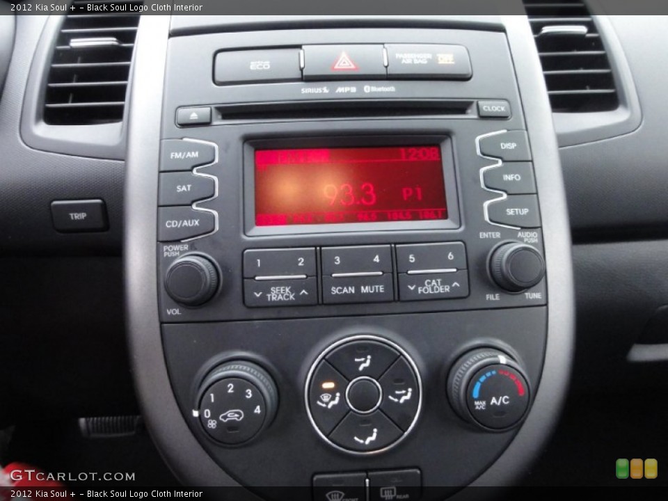 Black Soul Logo Cloth Interior Controls for the 2012 Kia Soul + #74893311